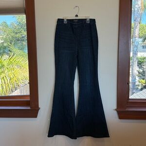 Like New Judy Blue Pull On Super Flare Jeans Size 9/29